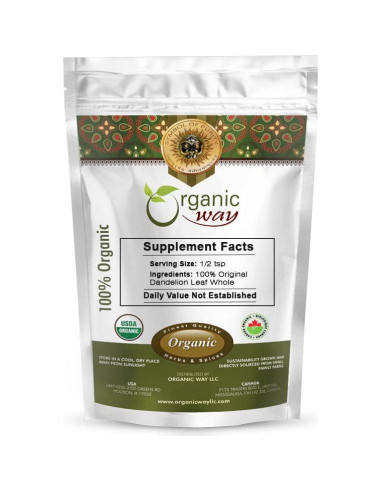 Hoja de Diente de León Orgánica Entera 454g - Organic Way