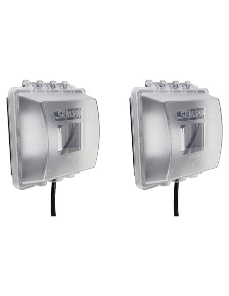 Cubierta Eléctrica 2 Gang Sealproof a Prueba de Climas