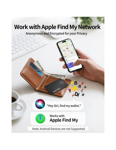 Rastreador Bluetooth FVJ Air-Tag Recargable para iPhone