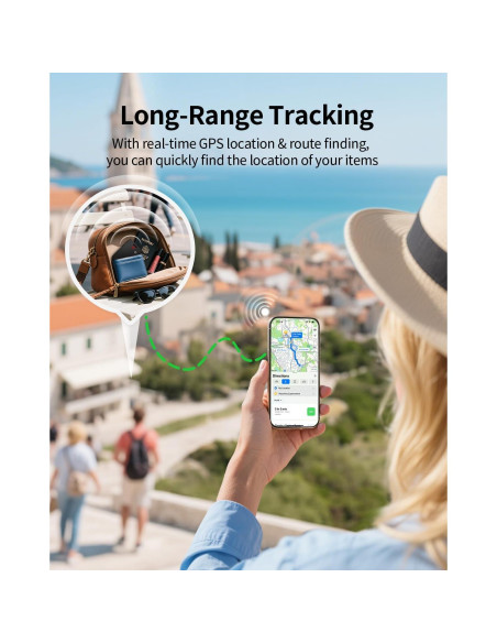 Rastreador Bluetooth FVJ Air-Tag Recargable para iPhone