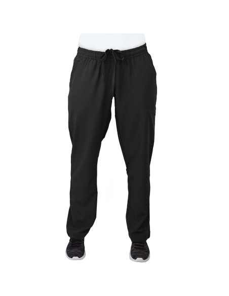 Conjunto de Scrubs Green Town Mujeres - Top Cuello V y Pantalón 5 Bolsillos Negro X-Pequeño