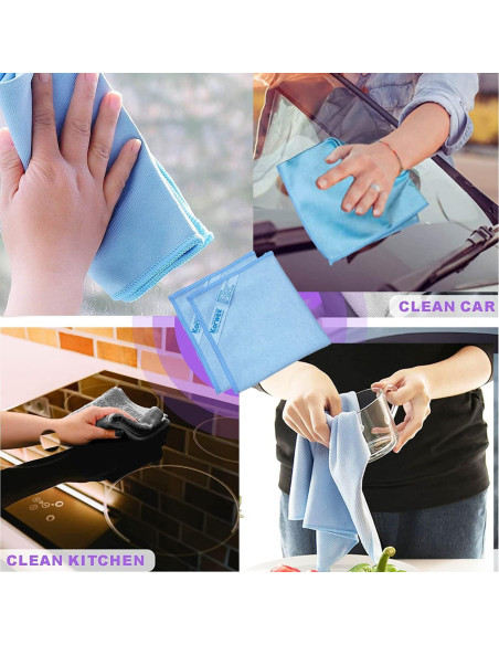 Paño de Limpieza de Ventanas Korwex Microfibra 45x45cm