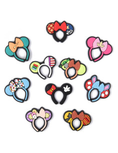 Encantos para Zapatos de Niña 10 Piezas PVC Decorativos