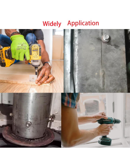 Juego de Tornillos Autoperforantes HVAKHVA Acero Inoxidable 410 380 Pzas