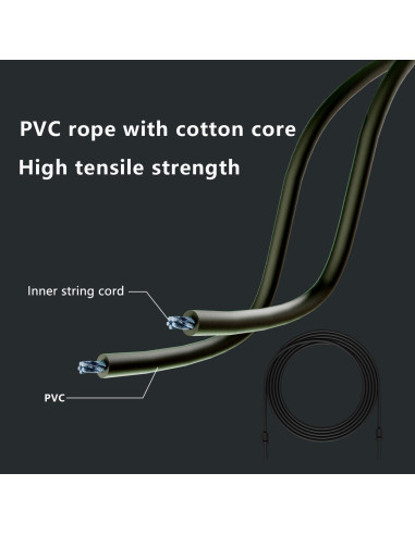 Cuerda de Salto MOGOLD Ajustable 3m PVC Antideslizante