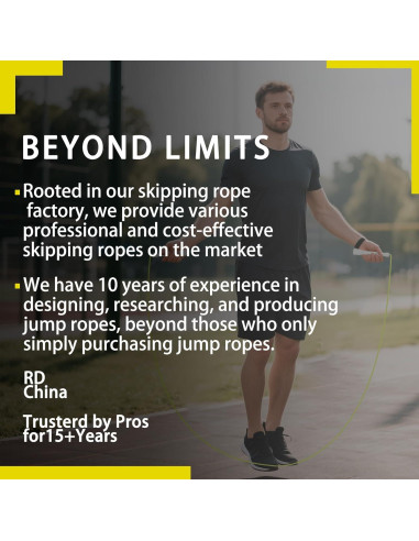 Cuerda de Salto MOGOLD Ajustable 3m PVC Antideslizante