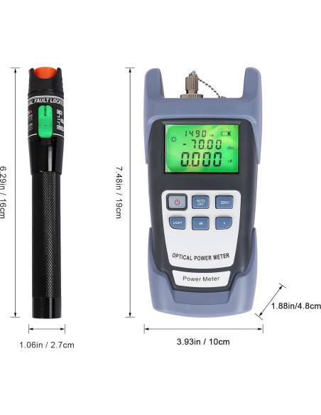 Probador de Cable de Fibra Óptica Goeco con Localizador de Fallas