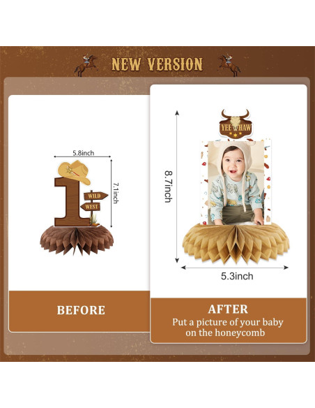 Decoraciones de Cumpleaños Rodeo NUTTYBASH para Niños