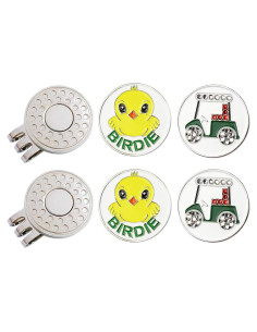 Conjunto de Marcadores de Golf GOLTERS con Clips para Gorra - 4 Piezas