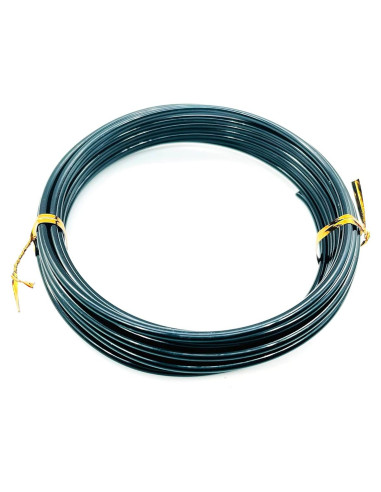 Alambre de Aluminio Flexible Yountiger 3mm Negro 5m para Manualidades