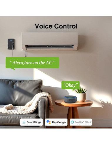 Enchufe Inteligente GHome P2-BK con 3 Regletas y 3 USB