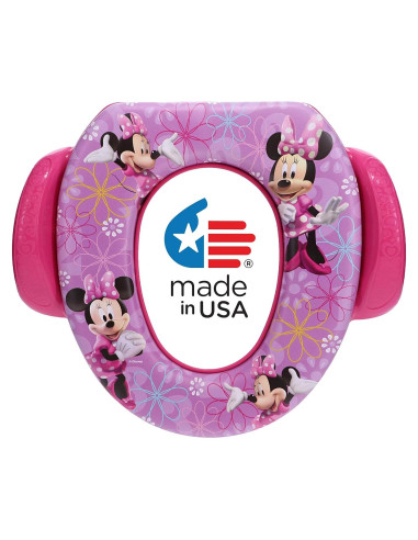 Asiento de Inodoro Suave Ginsey Minnie Mouse 34.29cm Rosa