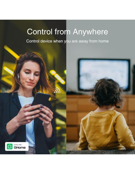 Enchufe Inteligente GHome P2-BK con 3 Regletas y 3 USB