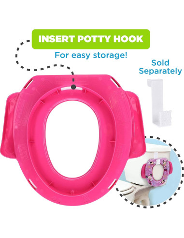 Asiento de Inodoro Suave Ginsey Minnie Mouse 34.29cm Rosa