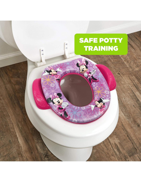 Asiento de Inodoro Suave Ginsey Minnie Mouse 34.29cm Rosa