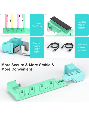 Dock de Carga para Controlador Switch MLIFEMFUL Animal Crossing