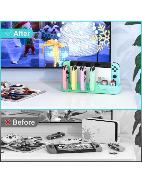 Dock de Carga para Controlador Switch MLIFEMFUL Animal Crossing