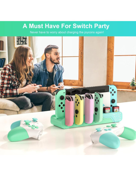 Dock de Carga para Controlador Switch MLIFEMFUL Animal Crossing