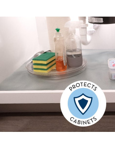 Alfombrilla Bajo Fregadero S&T INC. 61x76 cm Plástico Gris 2