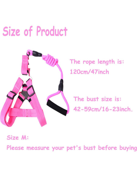 Arnés Ajustable para Cerdo Pequeño WoYous Rosa y Azul - 2 Piezas