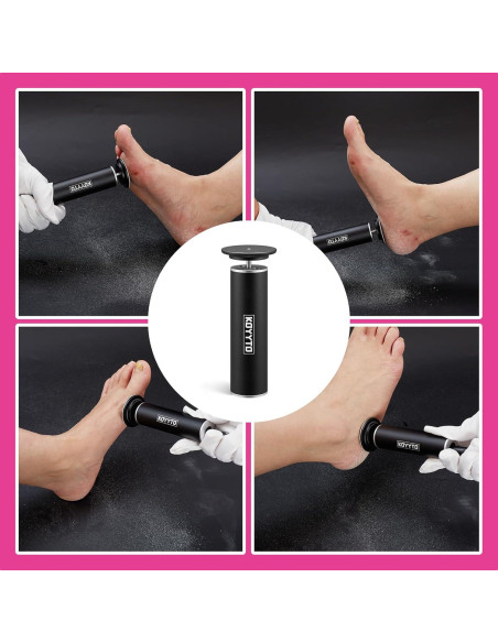 Lima de pies eléctrica KOYYTO con 60 discos de lija negra