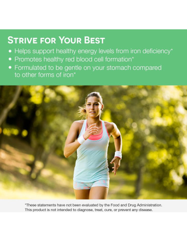 EZ Melts Suplemento de Hierro 18 mg Sin Azúcar 90 Tabletas