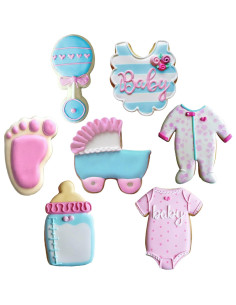 Set de Cortadores de Galletas Ann Clark 7 Piezas Baby Shower 2