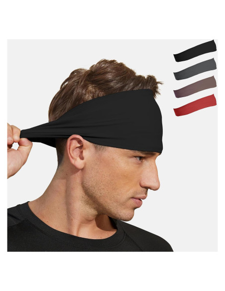 Diademas Deportivas VIMPEP Unisex Antideslizantes 4 Piezas