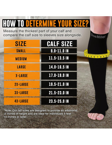 Calcetines de Compresión Doc Miller Punta Abierta 8-15 mmHg