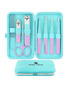 Juego de Pinzas y Cortauñas YHIT 8 Piezas Acero Inoxidable