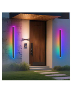 Luces de Pared Exteriores RGBW KAMLAM 79cm IP65 24W 2 Pack