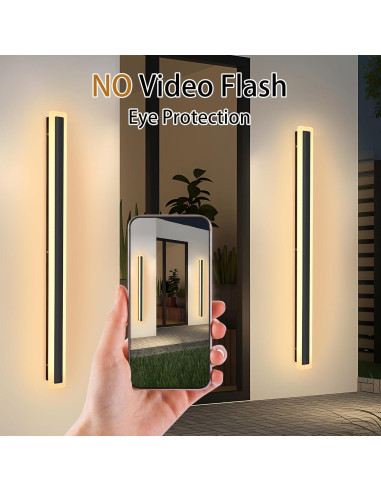 Luces de Pared Exteriores RGBW KAMLAM 79cm IP65 24W 2 Pack