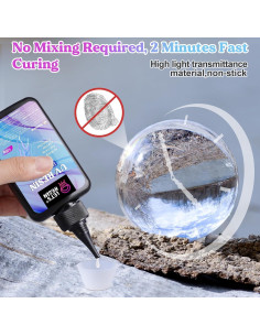 Kit de Resina UV LET'S RESIN 200g Cristalina Alta Viscosidad 2