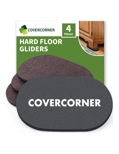 Deslizadores de Muebles 4 PCS COVERCORNER 24.1 cm Fieltro