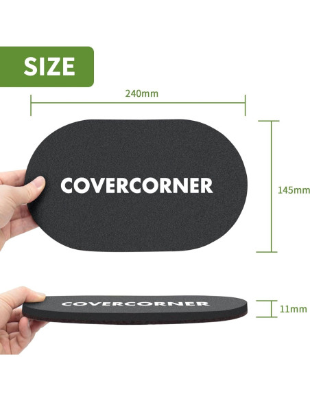 Deslizadores de Muebles 4 PCS COVERCORNER 24.1 cm Fieltro