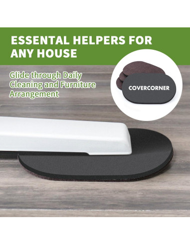 Deslizadores de Muebles 4 PCS COVERCORNER 24.1 cm Fieltro