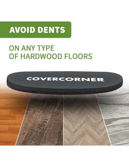 Deslizadores de Muebles 4 PCS COVERCORNER 24.1 cm Fieltro