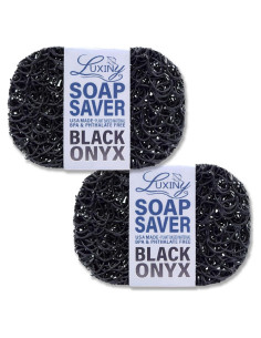 Elevador de Jabón Luxiny - 2 Piezas en Ónix Negro, Material Vegetal