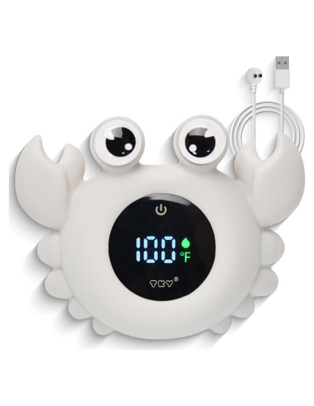 Termómetro de baño digital TKY con juguetes flotantes - Gris