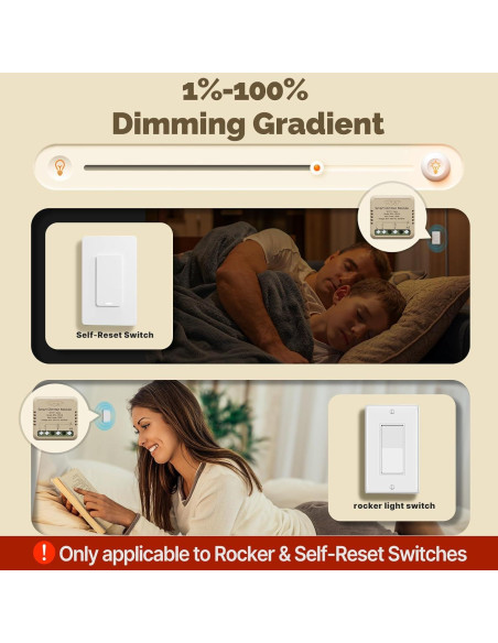 Relé Inteligente WiFi Regulable MOES 1 Gang Control Remoto