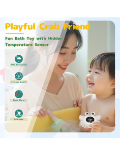 Termómetro de baño digital TKY con juguetes flotantes - Gris 2