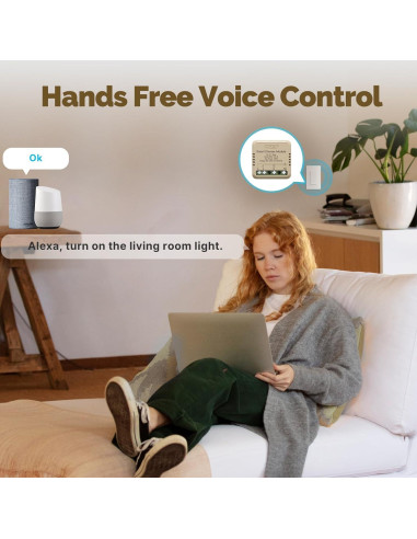 Relé Inteligente WiFi Regulable MOES 1 Gang Control Remoto