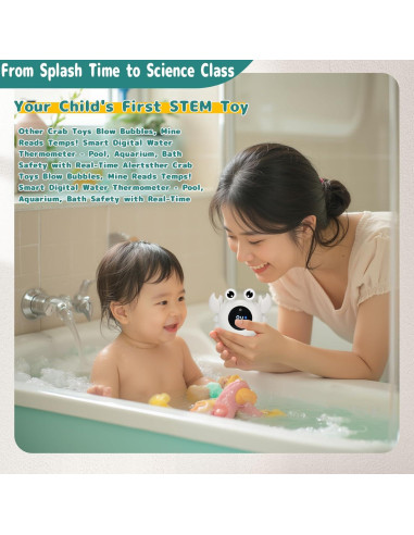 Termómetro de baño digital TKY con juguetes flotantes - Gris