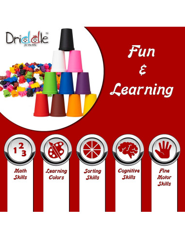 Osos de Conteo Coloridos Driddle - 100 Piezas - Juguete Educativo