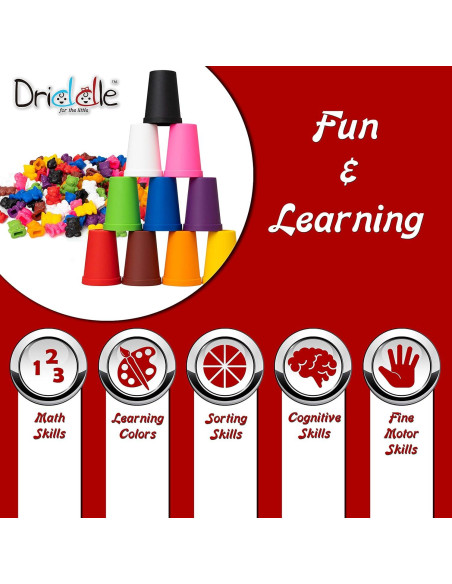 Osos de Conteo Coloridos Driddle - 100 Piezas - Juguete Educativo