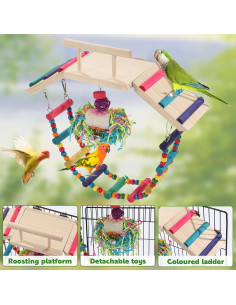 Escalera para Aves ROYALAY 15.2x12.7cm, Accesorios Jaula 2