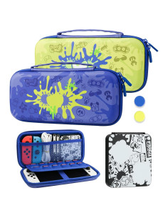Funda de Transporte Dura RHOTALL Azul para Nintendo Switch