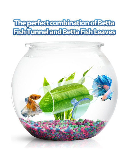 Túnel Acrílico para Peces Betta CousDUoBe 8cm con Almohadilla