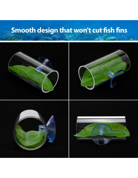 Túnel Acrílico para Peces Betta CousDUoBe 8cm con Almohadilla