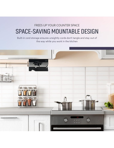 Abridor de Latas Eléctrico ELITRA HOME Bajo Gabinete Negro